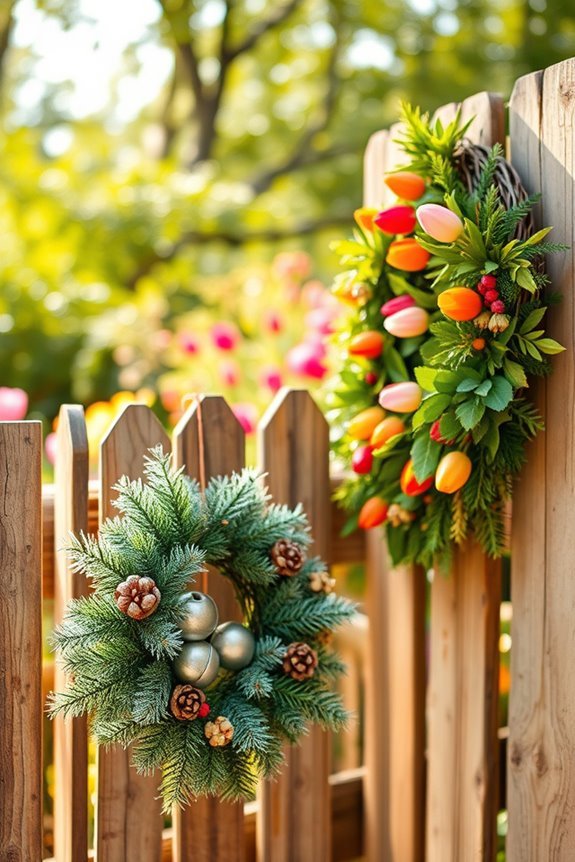 seasonal wreaths for decor