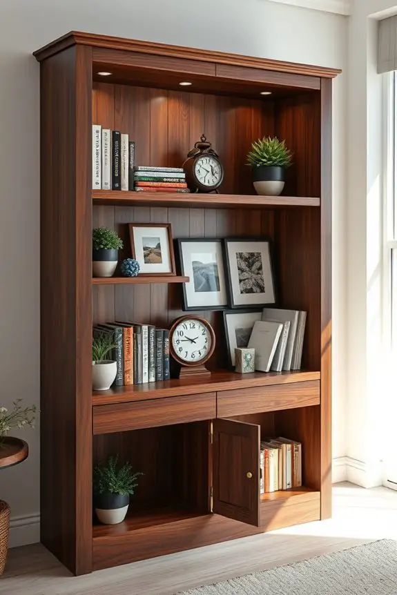 secret compartment bookshelf design