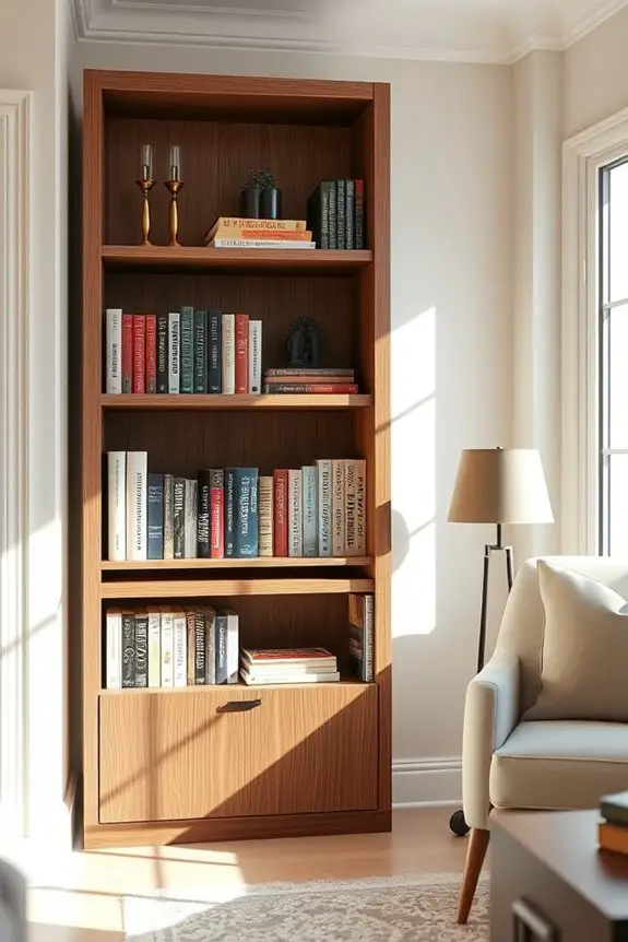 secret storage bookshelf designs