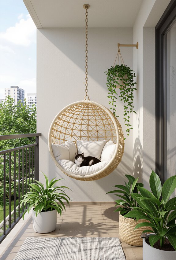 secure balcony for cat exploration