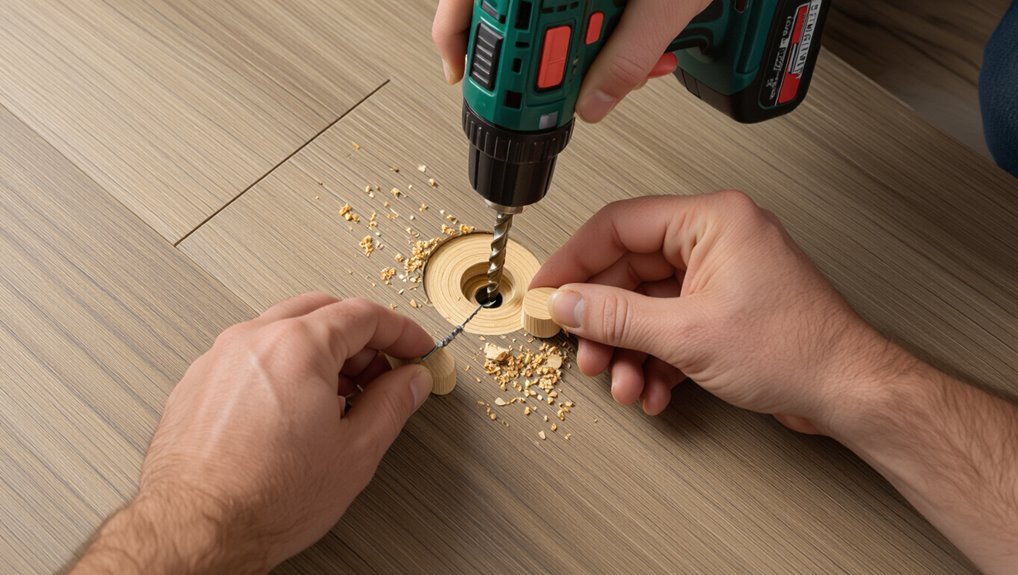 secure laminate with screws