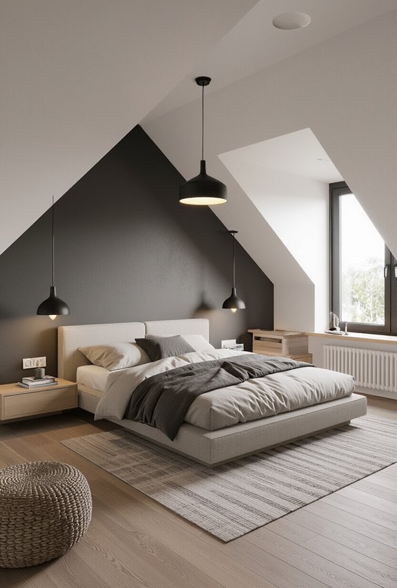 secure sloped ceiling lighting