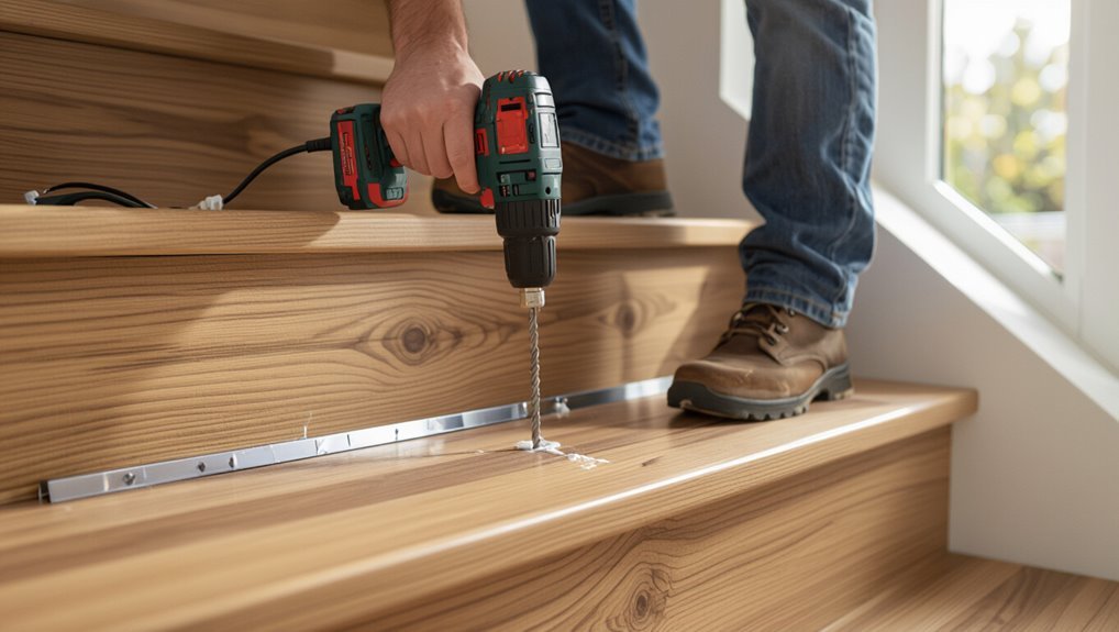 secure treads with adhesive