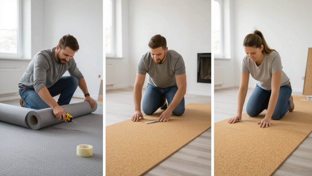 select and install underlayment