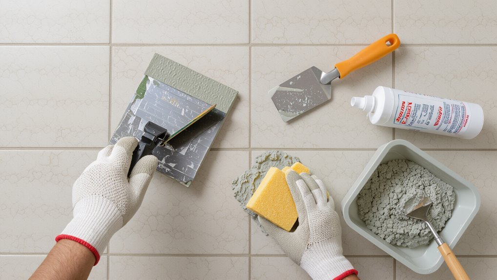 select apply clean grout