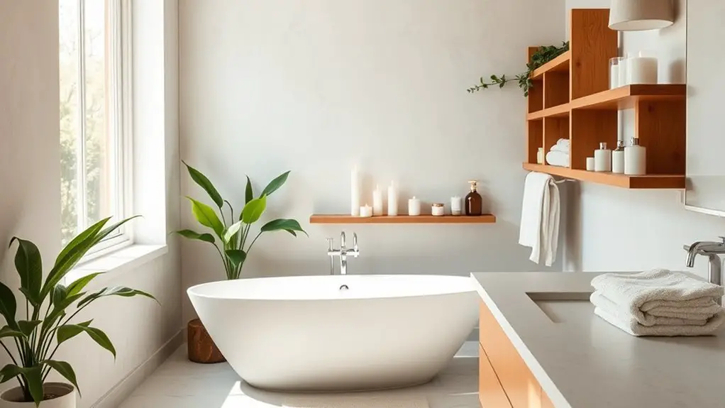 serene and minimalist bathroom designs