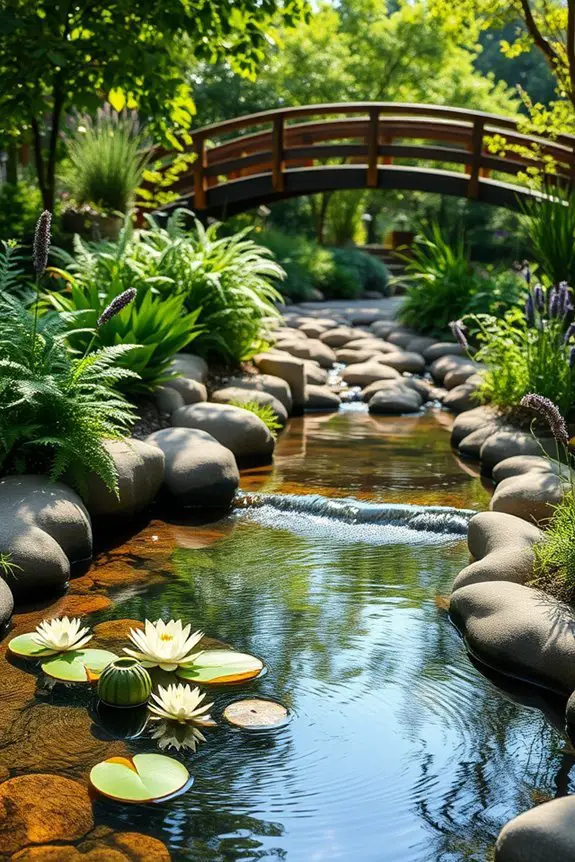 serene backyard water features