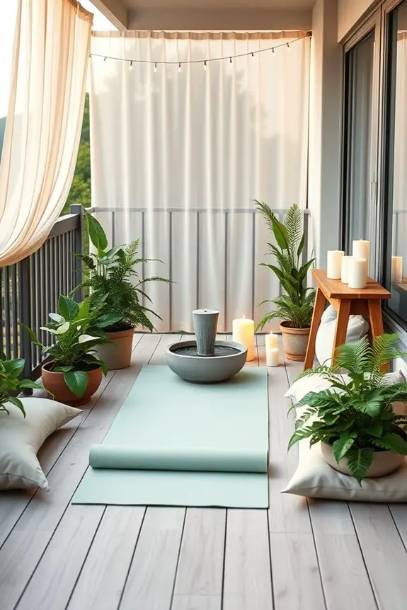 serene balcony yoga sanctuary