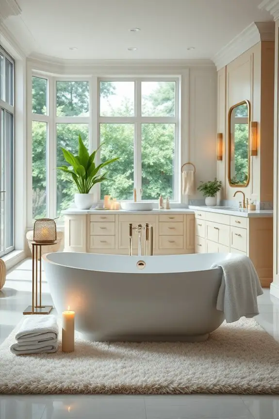 serene bathroom color palettes