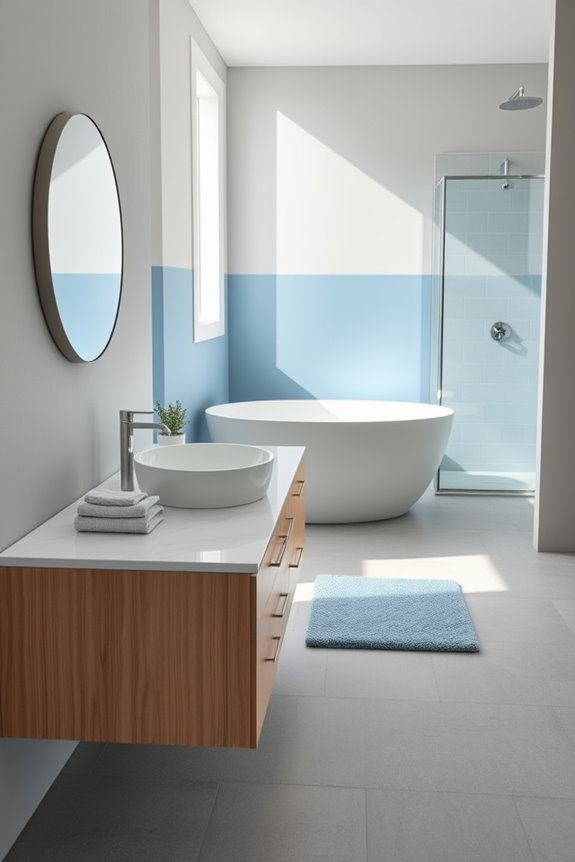 serene blue grey aesthetics