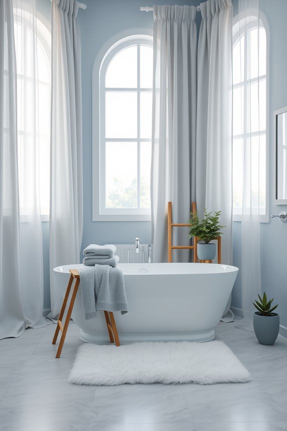 serene blue grey treatments