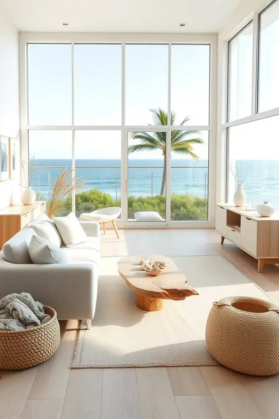 serene coastal minimalist decor