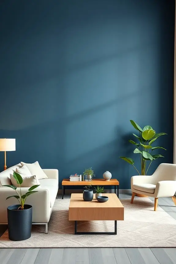 serene cool slate blue