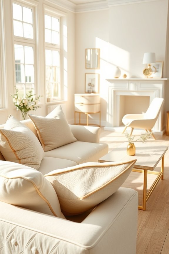 serene cream and gold elegance
