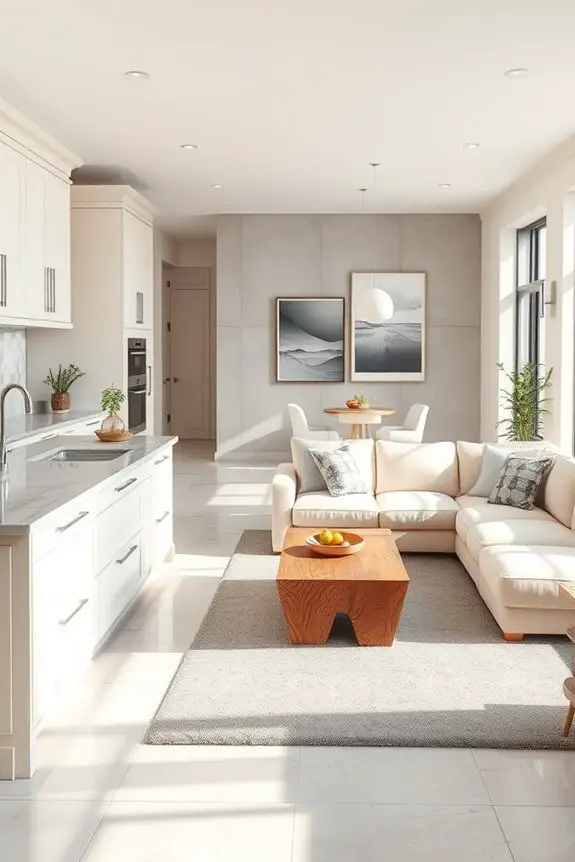 serene cream and grey harmony