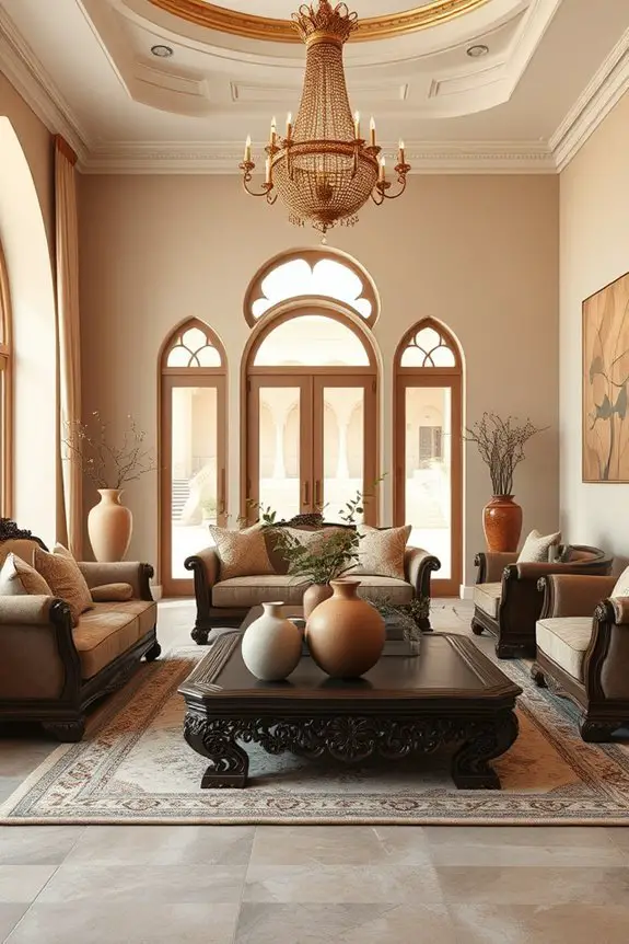 serene earthy living room