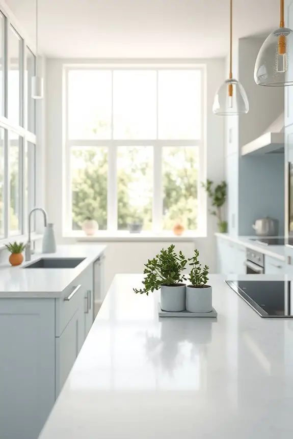 serene ice blue tiles