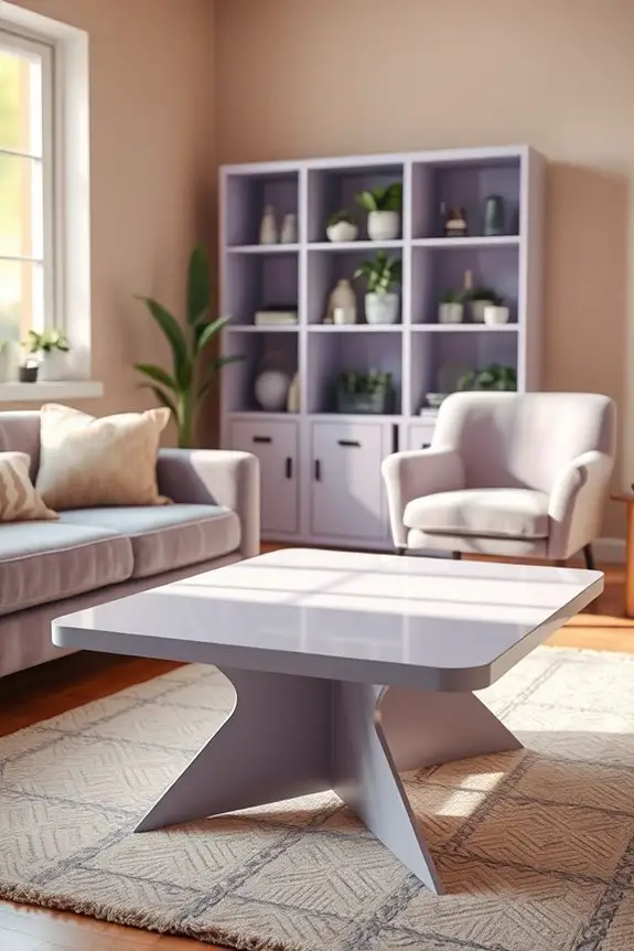serene light lavender decor