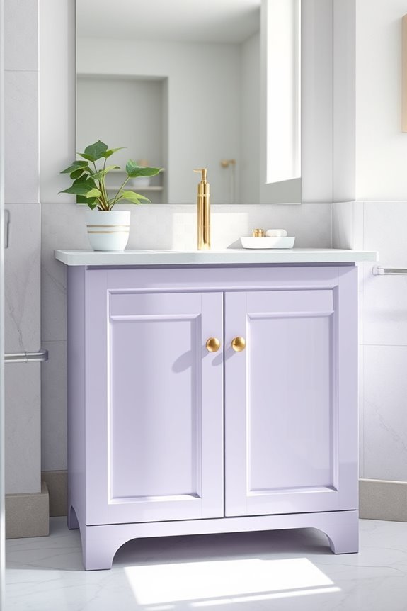 serene light lavender elegance
