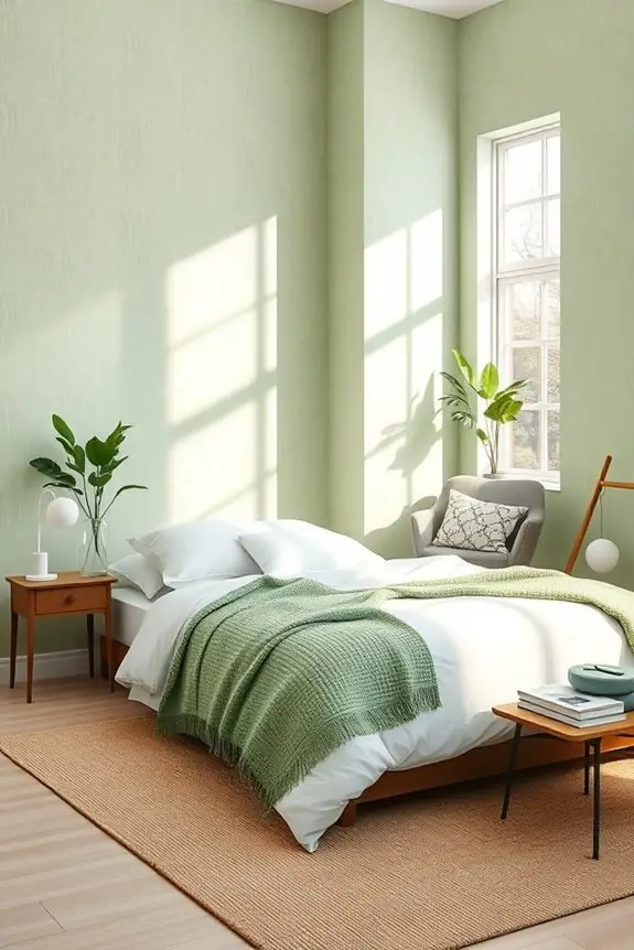 serene light pistachio retreat