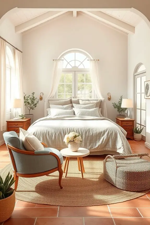serene mediterranean bedroom oasis