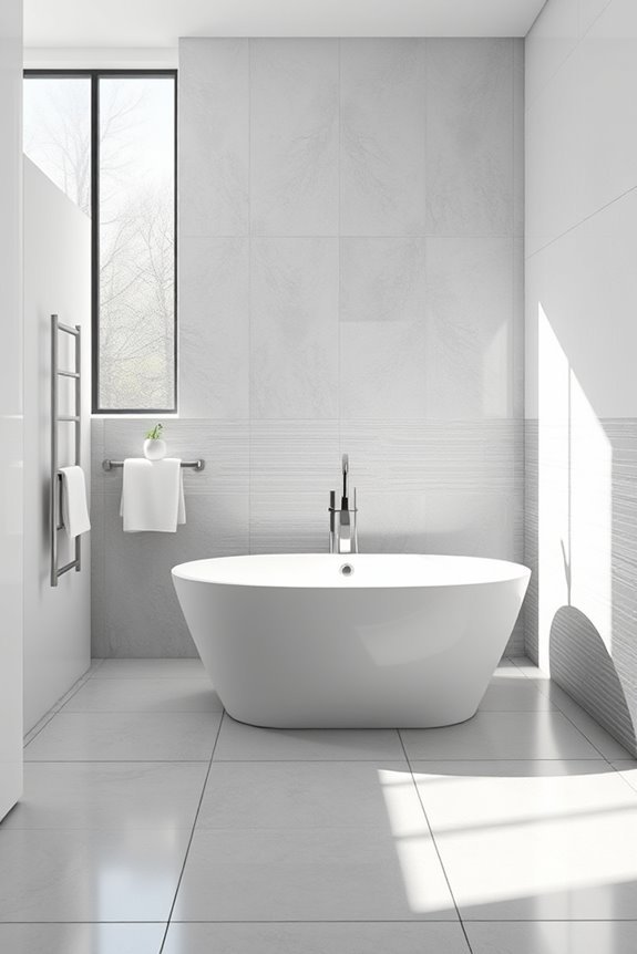 serene minimalist bathroom design