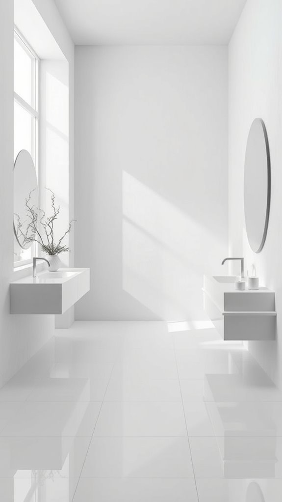 serene minimalist bathroom sanctuary