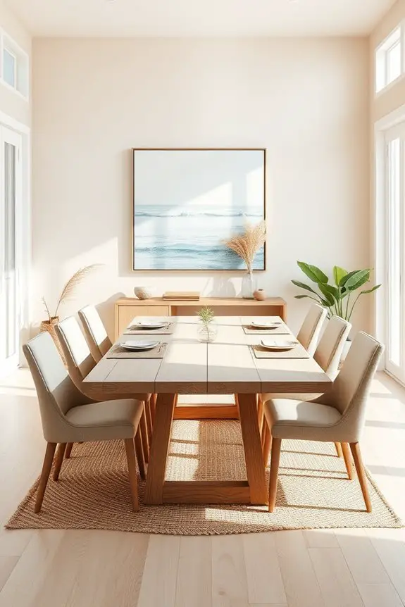 serene minimalist beach decor