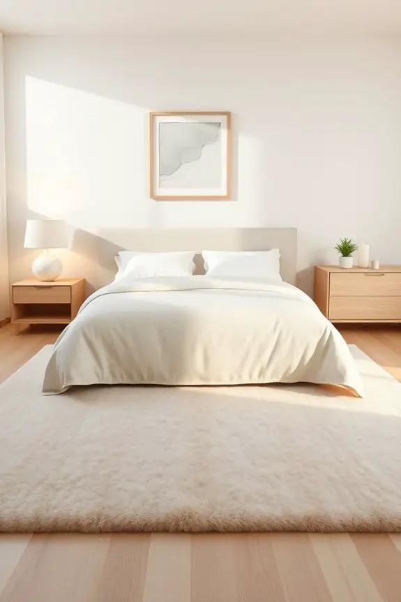 serene minimalist bedroom aesthetic