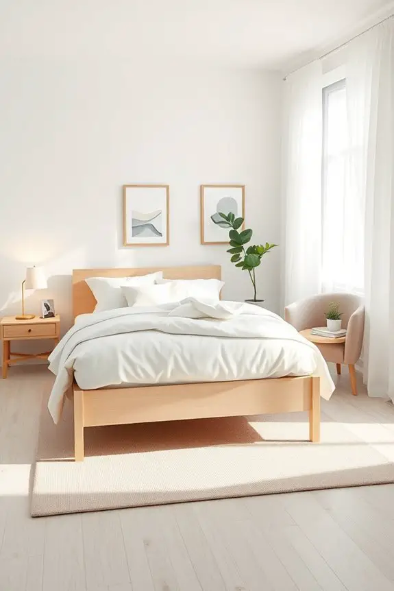 serene minimalist bedroom design