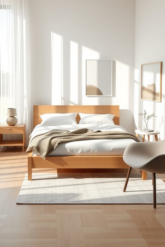 serene minimalist bedroom design