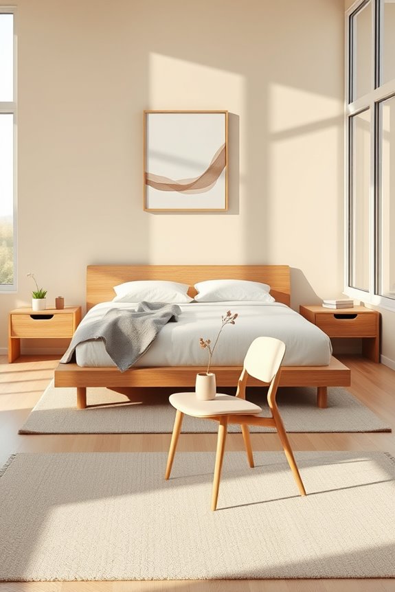 serene minimalist bedroom design