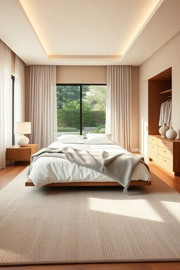 serene minimalist bedroom design