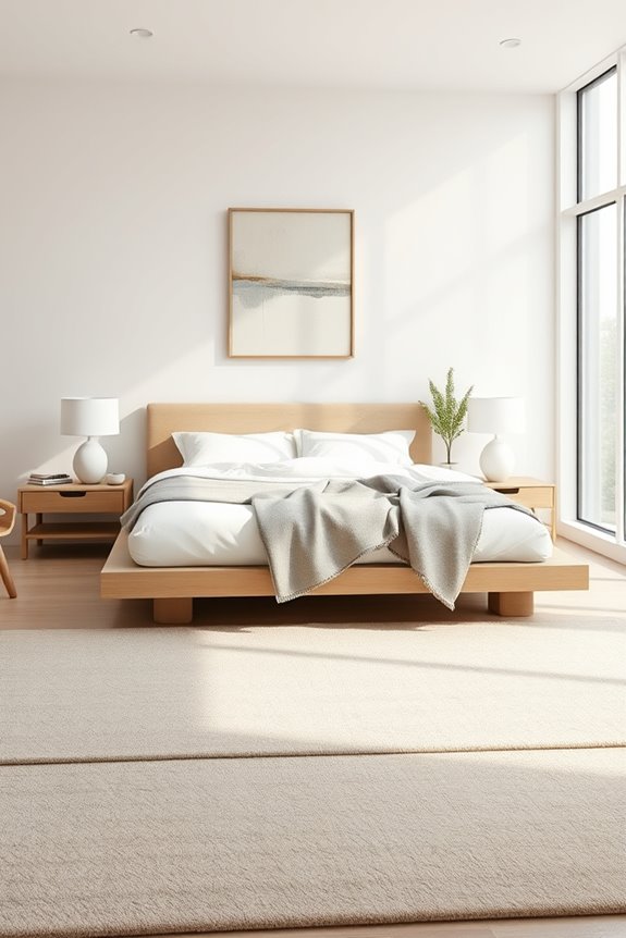 serene minimalist bedroom design