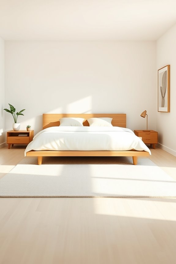 serene minimalist bedroom design