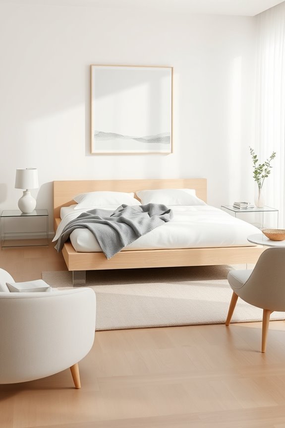 serene minimalist bedroom design