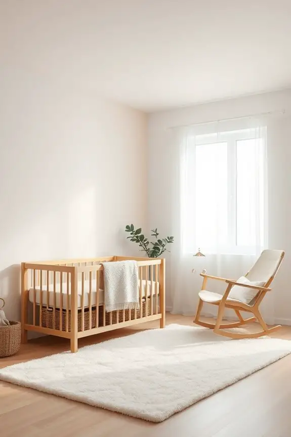 serene minimalist children s space