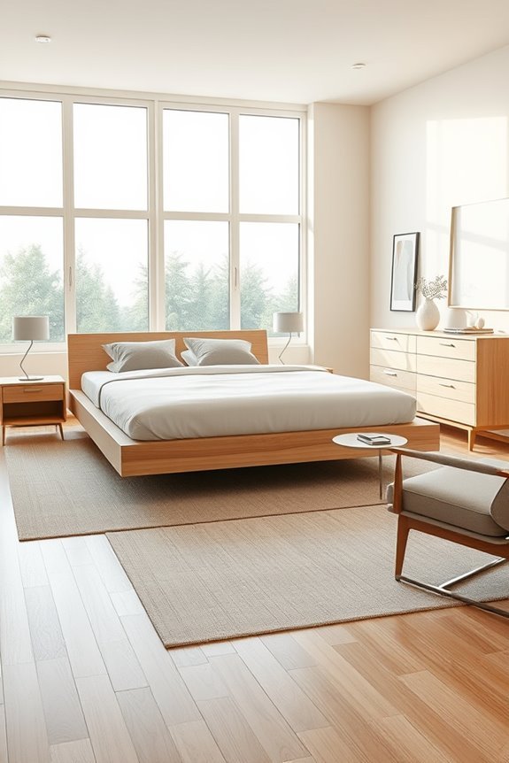 serene minimalist furniture choices