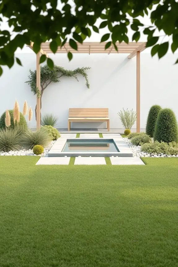 serene minimalist garden design