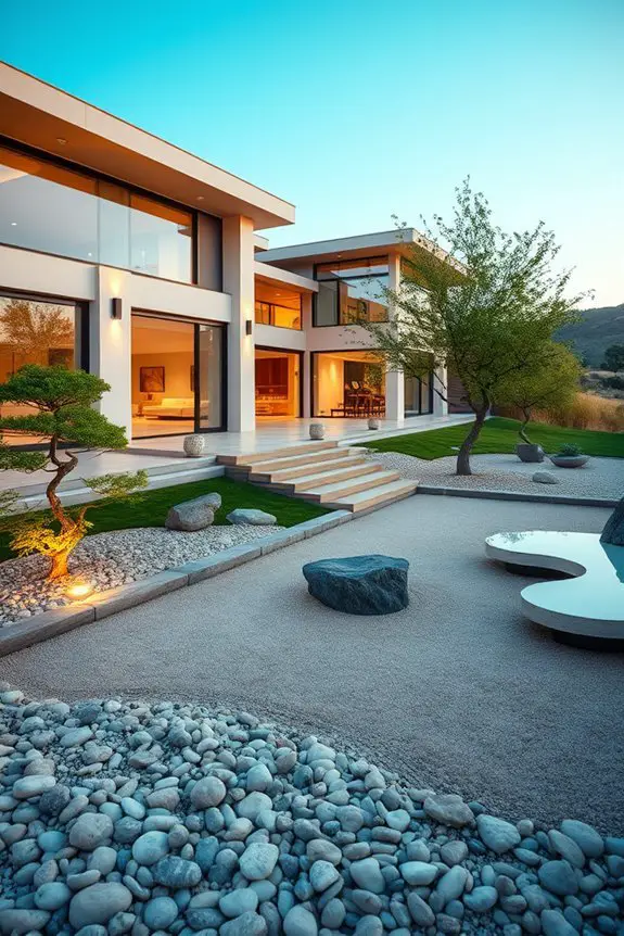 serene minimalist garden design