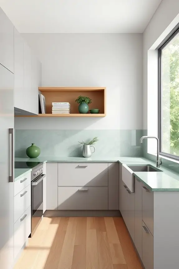 serene minimalist kitchen design