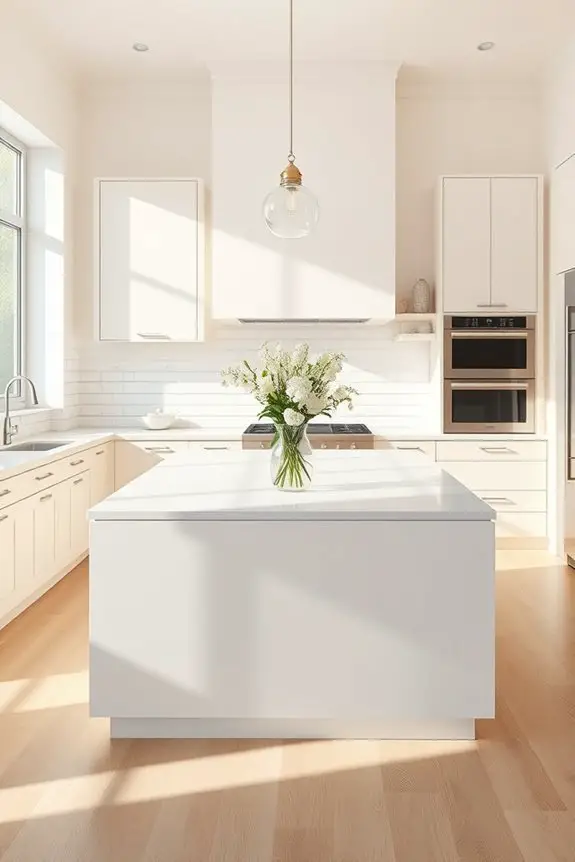 serene minimalist kitchen design