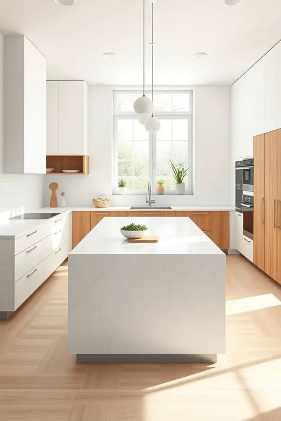 serene minimalist kitchen design