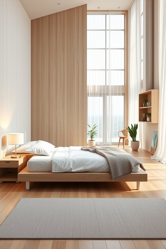 serene minimalist loft design