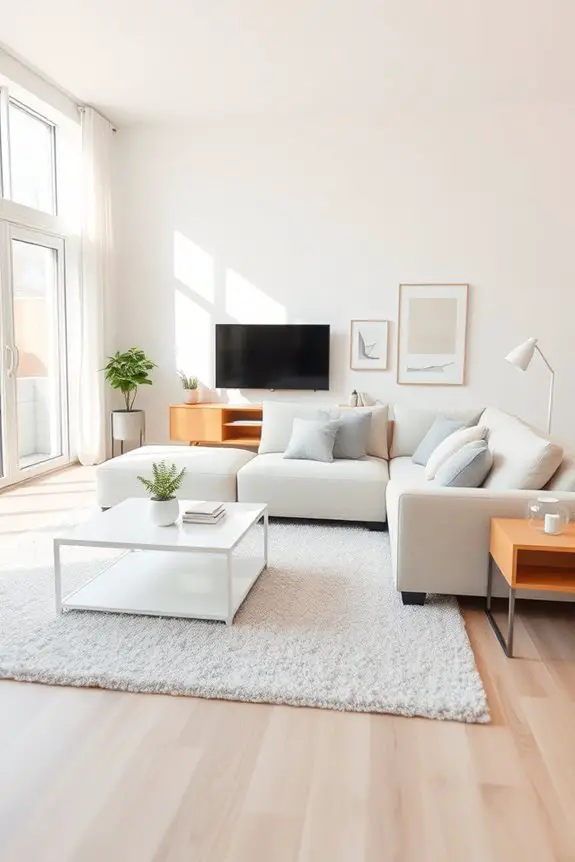 serene minimalist neutral palette