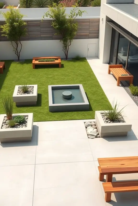 serene minimalist outdoor retreat