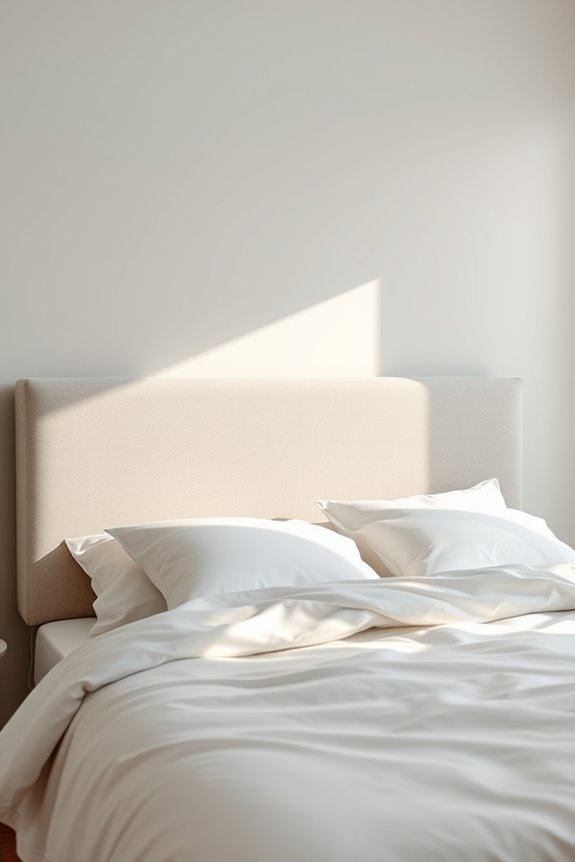 serene minimalist upholstered headboards