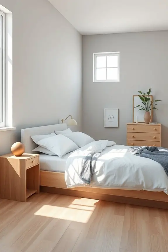 serene modern minimalist bedroom