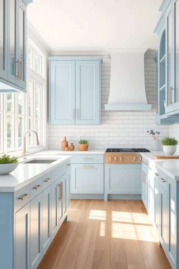 serene muted blue elegance