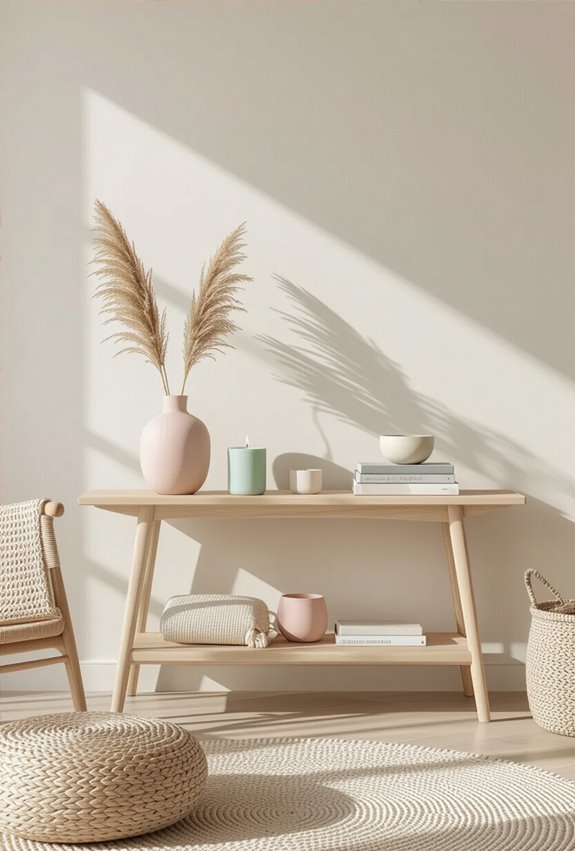 serene muted pastel minimalism